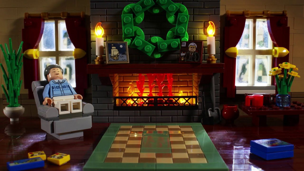LEGO Yule Log