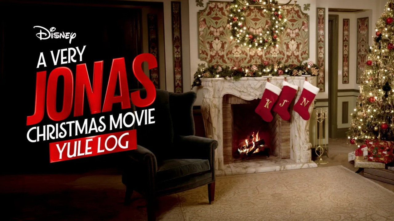 A Very Jonas Christmas Movie Yule Log