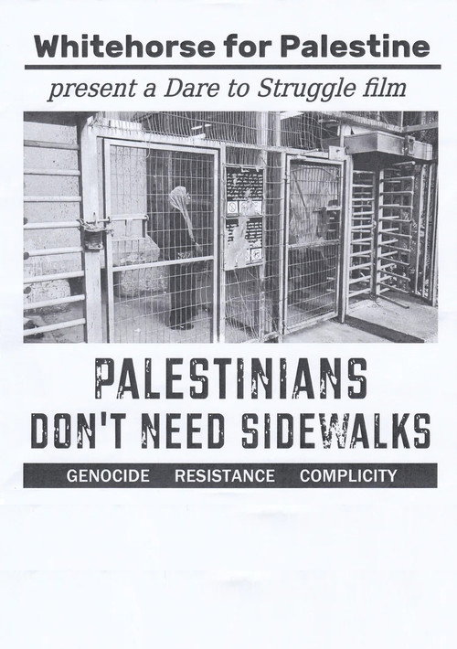Palestinians Don't Need Sidewalks